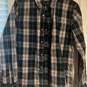 Nordstrom Boys Green Plaid Shirt